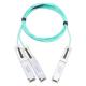 200G QSFP56 To 2x100G QSFP56 Breakout Active Optical Cable 850nm 0-100m Length OEM/ODM