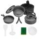 THNH-02 Portable Camping Pot Set Outdoor Camping Cookware With 1.1L Kettle