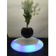 new led light magnetic floating levitating bottom flying pot air bonsai