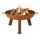 Outdoor steel Fire Pit Wood Burning Garden Decorative Corten Steel Fire Pits Bowl