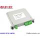 Small Size 1*4 Fiber Optic Splitter 1x4 PLC Splitter LGX Type For Terminal ODF ODB Box