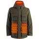 3 Temperature Adjustable Heated Winter Clothes 100% Polyester Heated Snowboard Jackets