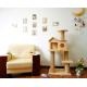 L Size Cat Scratch House Tower Condo Sisal Rope Wrapped Wooden Cat Bed 60*50*125.5cm