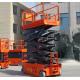 Self Propelled Electric Scissor Lift 13.7m Hydraulic Drive For Aerial Working