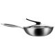 Honeycomb 304 Stainless Steel Wok Pan Kitchen Cooking Pans 1.35kg 8cm Height