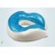 Gel Memory Foam Neck Pillow , Neck Support For Airplane Travel Relieves Pressure