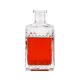 Customied Square Carved Glass Reed Diffuser Bottles with Whiskey Vodka Wine Bottle Color
