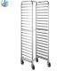 RK Bakeware China-16 Pan Aluminum End Load Sheet / Bun Pan Rack for Reach-Ins - Unassembled