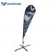 Feather Advertising Sail Signs , Teardrop Advertising Banners Robust Pole Weather Resistant