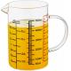Glass Measuring Cup-[Insulated Handle | V-Shaped Spout]-Made Of High Borosilicate Glass Measuring Cup For Kitchen