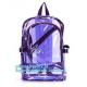 Multi-pockets School Outdoor Clear Transparent PVC Daypack Backpack, Heavy-duty clear PVC school travel backpack with pa