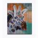 21 X 18 In Giraffe Ribbon Painting Square Shape For Bedroom Hallway Home Decor