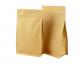 Compostable Recyclable Zipper Lock Kraft Paper Aluminum Flat Bottom Coffee Tea Food Bag