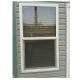 Locking Mechanism PVC Single Hung Vertical Sliding Windows Low E Vinyl Windows