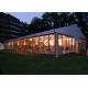 Clear Canvas Marquee Wedding Party Tent With Sidewalls White Color Rooftop