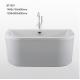 Professional Indoor Freestanding Acrylic Tub , Freestanding Rectangular Bathtub