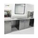 Solid Stainless Steel Lab Bench Silver Chemical Resistant Laboratory Tables