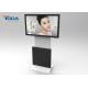 Small Size Rotate Monitor Display , Touch Screen Floor Standing Digital Signage