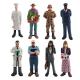 8 PCS Pretend Professionals Figurines People at Work Model Toy for Boys Girls Kids
