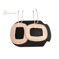 Copper 2.4H Wireless Charger Coil 20*25mm Silk Covered Wire