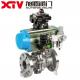 Floating Ball Valve Q41F with Pneumatic Actuation and Stainless Steel Body Material