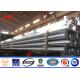 Hot Dip Galvanization 10m 11m Electric Power Poles Column For Uruguay