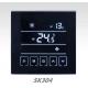 220V Central Air Conditioner Thermostat / Black Touch Screen Room Thermostat