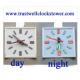 analog wall clocks with sound of Westminster music chime and night illumination lights GPS synchronization water proof