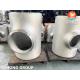 Stainless Steel Equal Tee ASTM A403 WP 306 / 316L Thick Wall Thickness