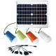 Solar power lighting kits  10W solar panel with 4pcs LED bulbs lithium battery solar lamps for home