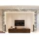 Contemporary Living Room Wallpaper Striped For Bedroom , Modern Lounge Wallpaper
