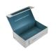 Folded 1200g Cardboard Magnetic Gift Box Mailer With Ribbon Closure Book Style