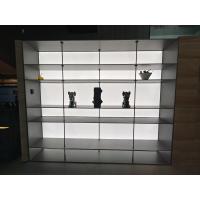 Aluminum Floating Shelf Metal Living Room Hanging Bookshelf On Wall With Led Light
