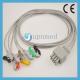 Nihon Kohden BR-906P 6 lead ecg cable,clip