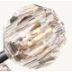 Crystal Ball Clear Glass Flushmount 24 Embedded Ceiling Mounted Crystal Light
