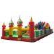 Durable Inflatable Fun City / Bouncy Castle Playground For Kindergarten