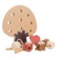 Beech All Solid Wood Children'S Thread Beading Toys For 3 Year Olds