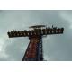 Scary Adults Drop Tower Amusement Ride With Special Lights And Sound System