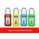 75mm Long Lock Body Colorful Isolation ABS Safety Lockout Padlocks with Keyed