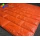 Orange Red 25-30kg/cbm Self Adhesive Brick Textured Foam Wallpaper