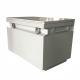 White Metal Steel Job Site Cabinet Tool Box with Hasp Lock System and Handles Heavy Duty