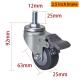 EDL Casters  Light Duty 2.5inch 70kg Threaded TPU Caster by Swivel and Brake type