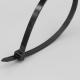 DM-7.6*550mm Factory direct sale nylon plastic unturned cable ties with full cable tie sizes black zip ties