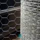 Silver Color Wire Mesh Fence Rolls Hexagonal Hole Shape For Stone Cage