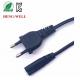 KTL KC 2 Pin Power Cable , Round Plug Electric Wire Extension Korea Power Cable