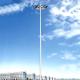 25m High Mast Light Pole With Raising System For Mounting Multiple LED Lights