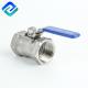 CF8 Investment Casting 1 Inch Threaded Ball Valve PN63 1000 Psi Iso9001
