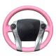 Pink Artificial Leather Sew Steering Wheel Cover for Toyota Prius 2004 2005 2006 2007 2008 2009 2010 2011 2012 2013 2014 2015