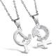 New Fashion Tagor Jewelry 316L Stainless Steel couple Pendant Necklace TYGN025