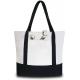 White Eco Canvas Bags With Clear LGO Beautiful Pictures Simple Style